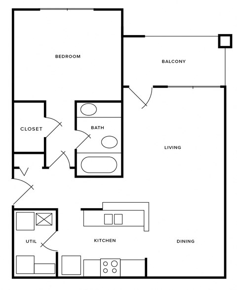 a drawing of a floor plan of a house with bedrooms and a living room